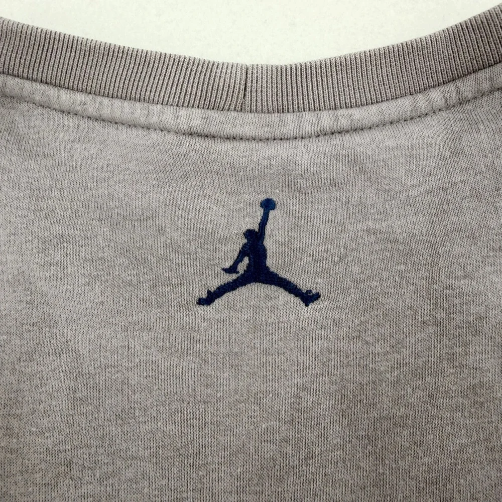 Jordan Flight Crewneck Sweatshirt 2013 Mens Med Gray Graphic Jumpman 604980-025